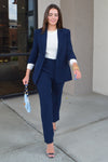 .Cinq A Sept Khloe Blazer, Navy