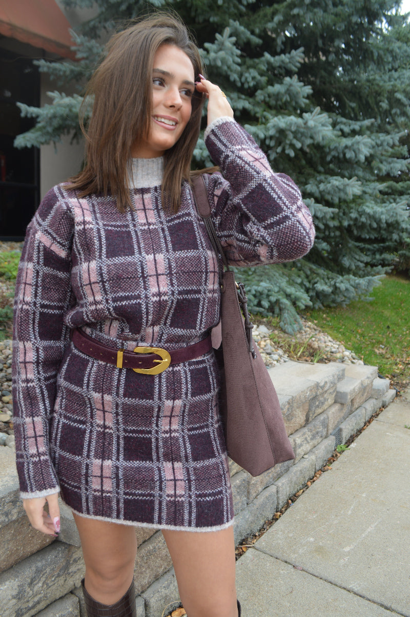 Ashley Plaid Sweater