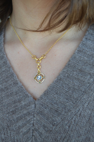 .Mini Mykonos Coin Necklace