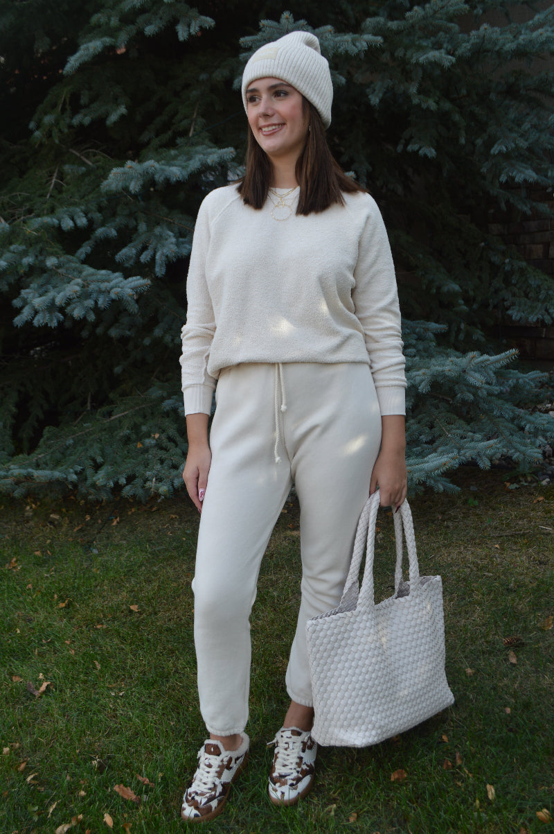 PWT Ziggy Reverse Fleece Sweatshirt, Sugar
