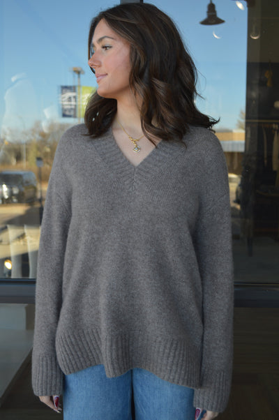 Rails Gisella Wool/Cashmere/Silk Blend Sweater, Hazelnut