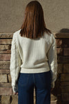 Nikki Cable Knit Mock Neck