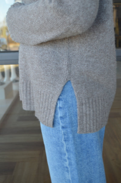 Rails Gisella Wool/Cashmere/Silk Blend Sweater, Hazelnut