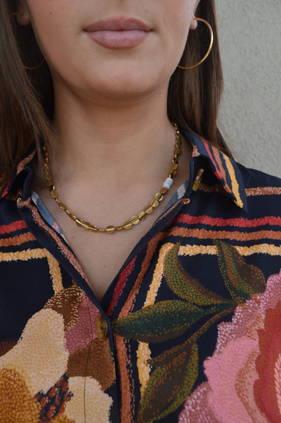 .Eman Beaded Disc Chain