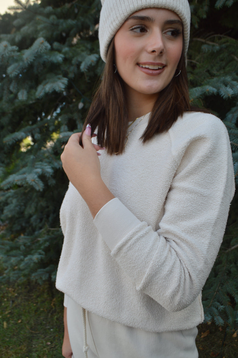 PWT Ziggy Reverse Fleece Sweatshirt, Sugar