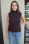 Veronica Beard Mazzy Cashmere Shell, Dark Currant