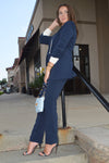 .Cinq A Sept Khloe Blazer, Navy