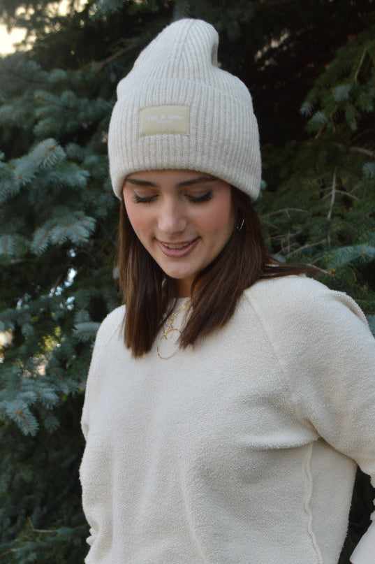 .Rag & Bone Blake Beanie, Ivory
