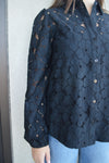 Leighton Lace Button Down