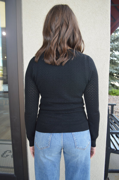 Phoebe Pointelle Stitch Sweater