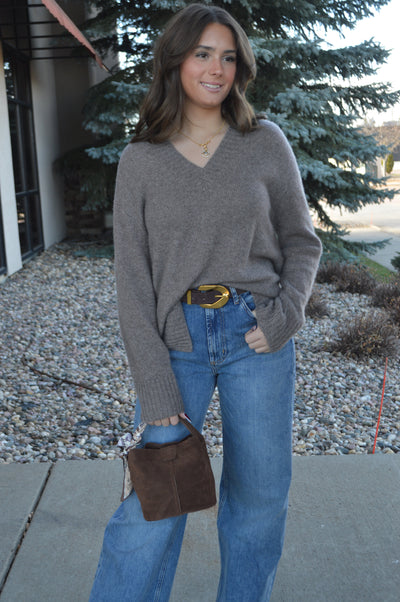 Rails Gisella Wool/Cashmere/Silk Blend Sweater, Hazelnut