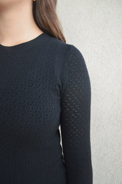 Phoebe Pointelle Stitch Sweater