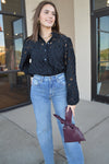 Leighton Lace Button Down