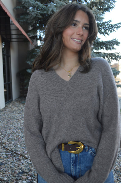 Rails Gisella Wool/Cashmere/Silk Blend Sweater, Hazelnut