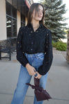 Leighton Lace Button Down