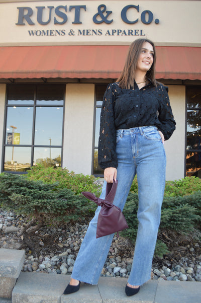 Leighton Lace Button Down