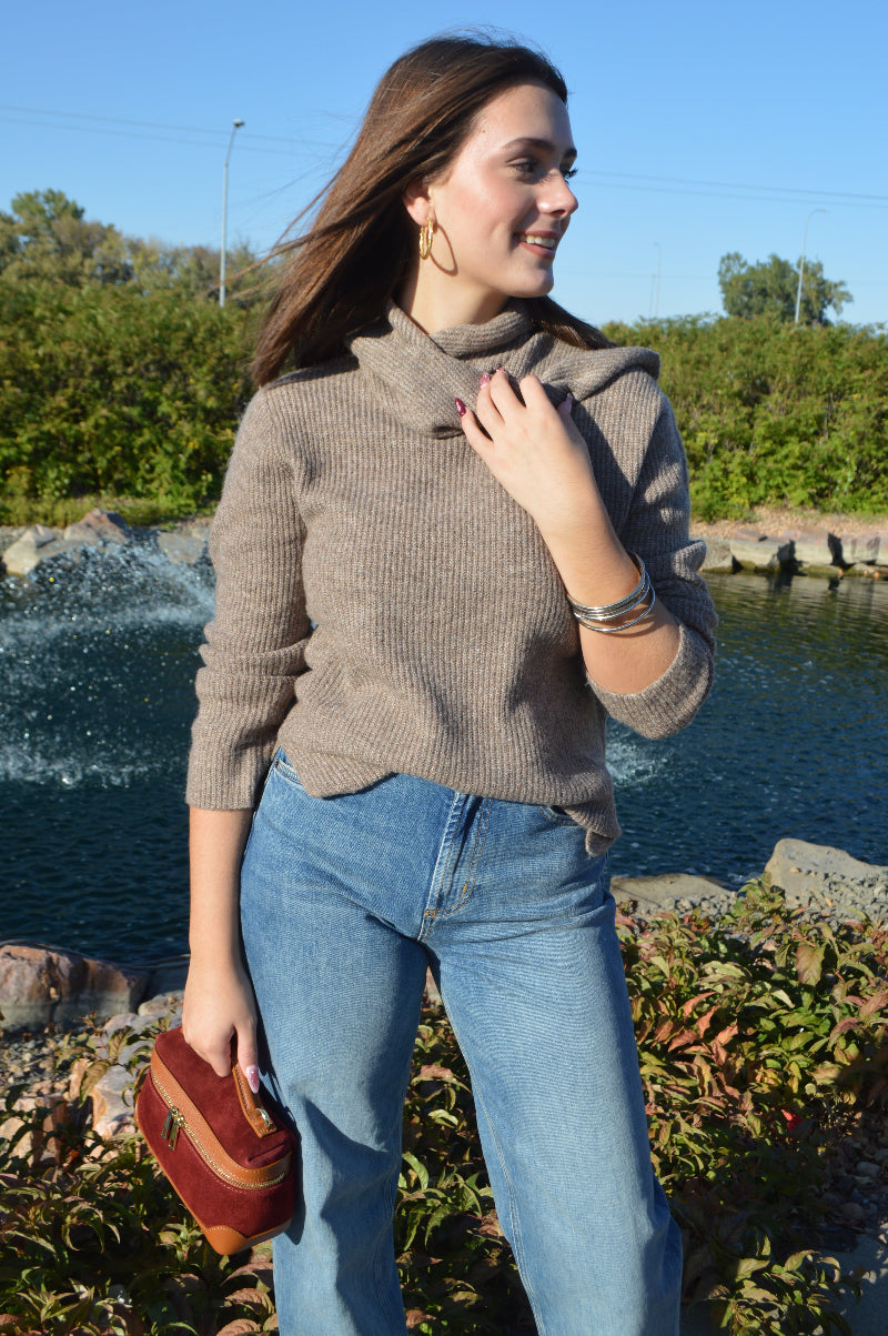 Teagan Scarf Neck Sweater