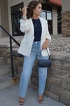 Pistola Lexi Studded Mid Rise Straight Jeans