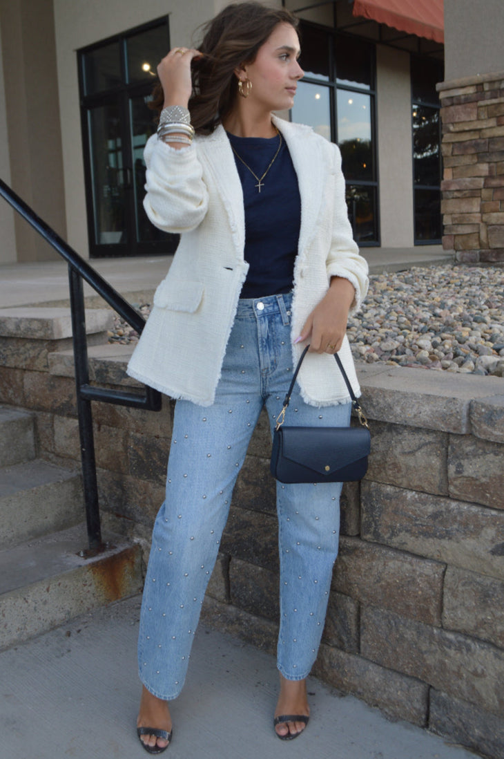 Cinq A Sept Bouclé Khloe Blazer