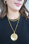 Brass Shield Pendant