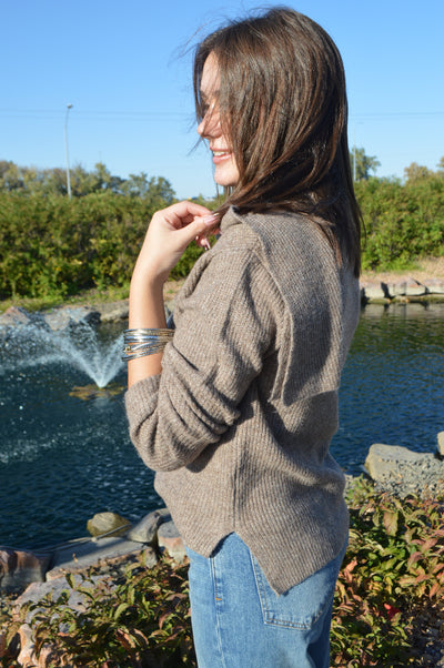 Teagan Scarf Neck Sweater