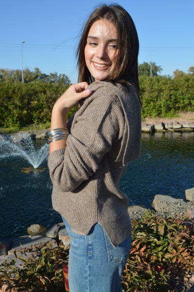 Teagan Scarf Neck Sweater