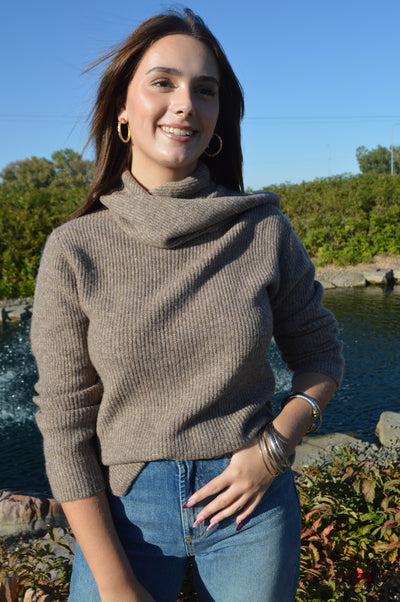 Teagan Scarf Neck Sweater