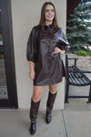 Sydney Faux Leather Dress