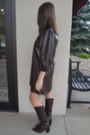 Sydney Faux Leather Dress