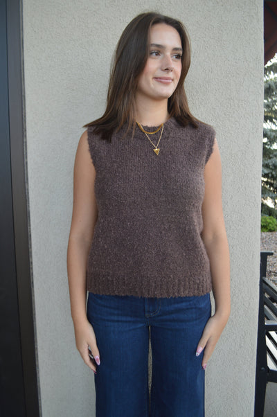 Milley Bouclé Sleeveless Sweater