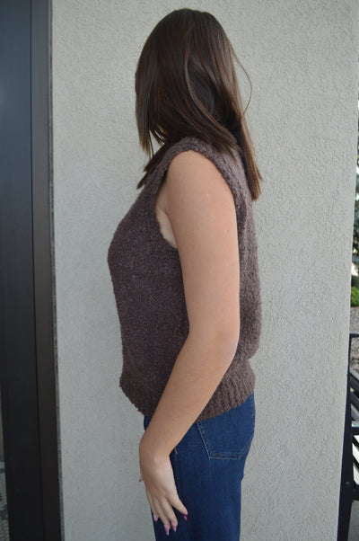 Milley Bouclé Sleeveless Sweater