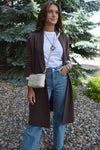 Maddie Woven Leather Handbag, Ivory