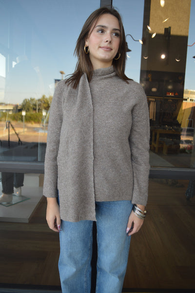 Teagan Scarf Neck Sweater