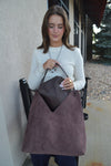 .Dillan Faux Suede Tote