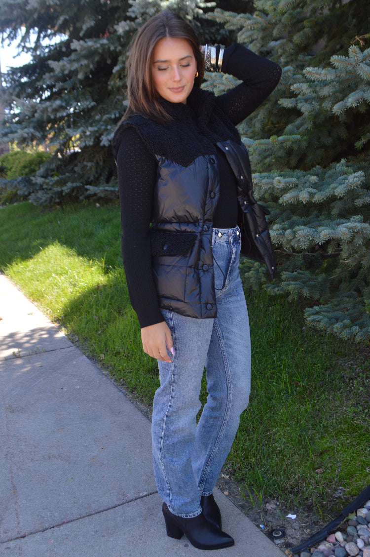 Alex Sherpa Combo Vest