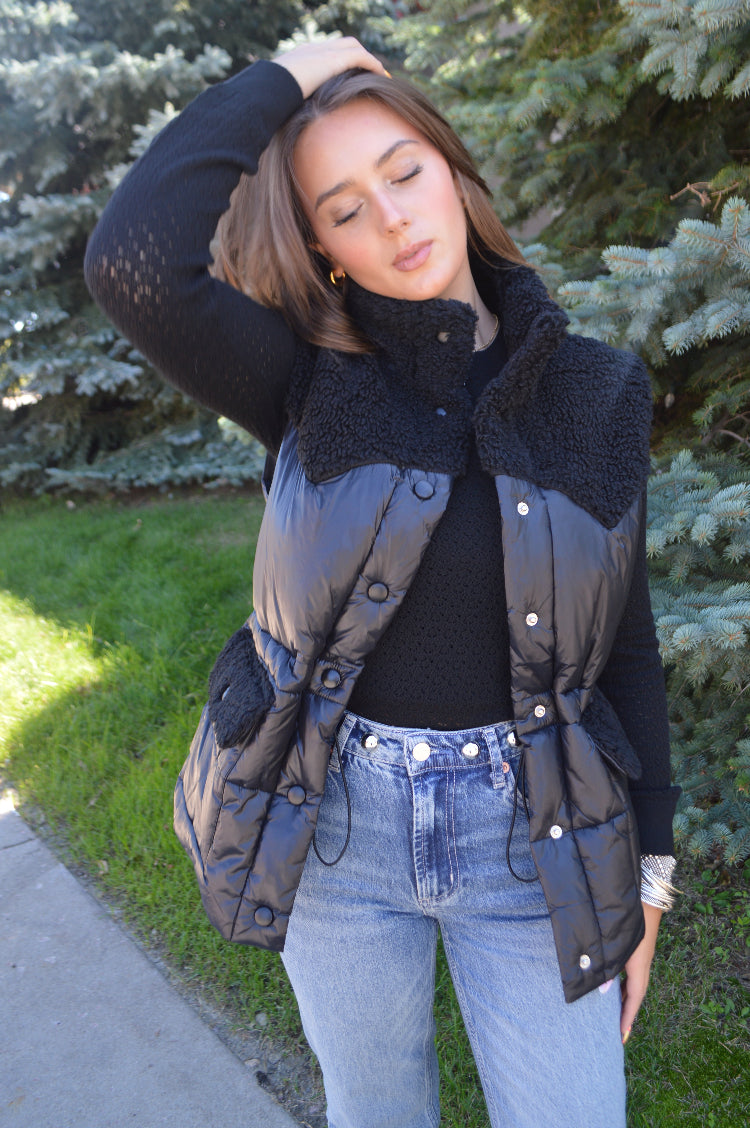 Alex Sherpa Combo Vest