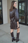 Sydney Faux Leather Dress
