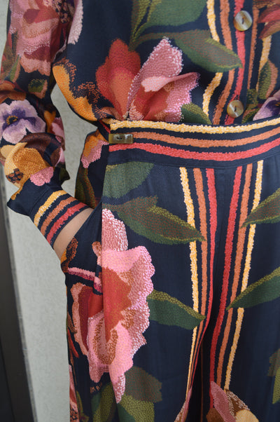 Farm Rio Chenille Flowers Pants