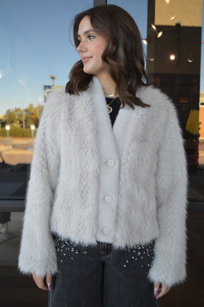 Cara Faux Fur Cardigan