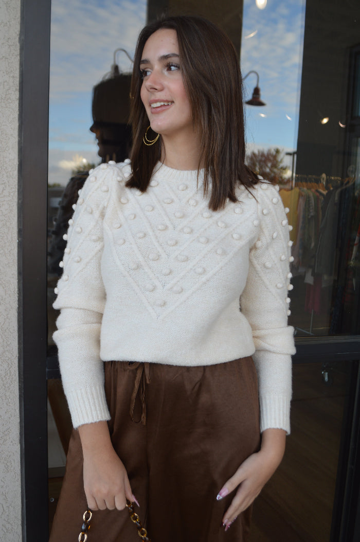 Marcy Pom Sweater
