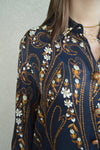 Farm Rio Garden Button Front Blouse