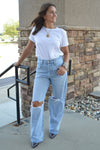 Rails Cotton Cashmere Sweater Tee, White