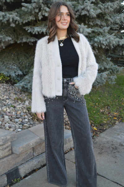 Cara Faux Fur Cardigan