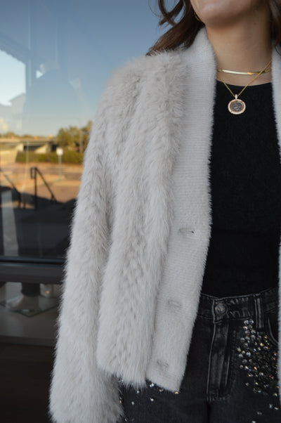 Cara Faux Fur Cardigan