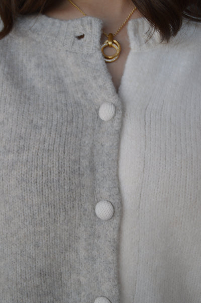 Emma Colorblock Cardigan Sweater