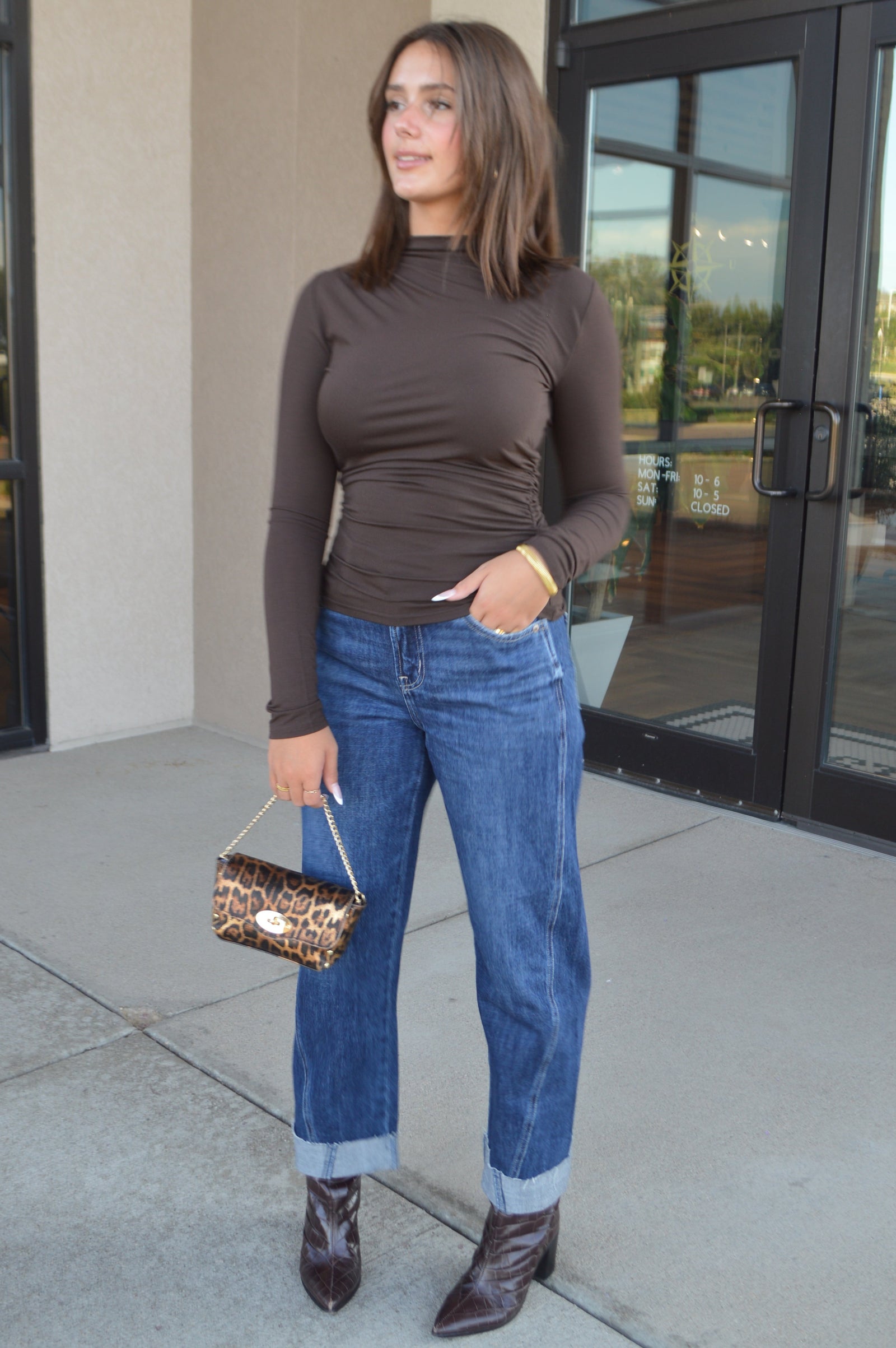 Rails Joelle Knit Mock Neck Top