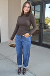 Rails Joelle Knit Mock Neck Top
