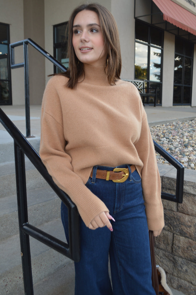 Paula Mock Neck Sweater