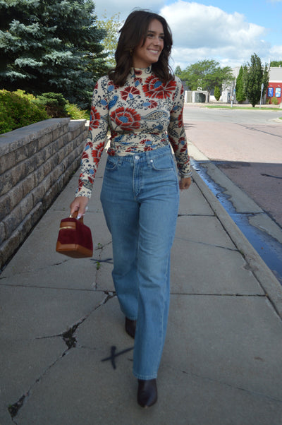 Farm Rio Francesca Jersey Top