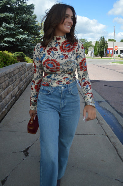 Farm Rio Francesca Jersey Top